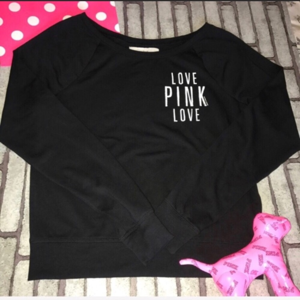 PINK relaxed fit slouch sweatshirt